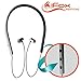 iFox iFE5 Wireless Bluetooth Neckband Headphones Earphones with Built-in Mic for iPhone, iPad, iPod, Android Smartphones, Tablets, Computers, MP3 Players - Comfort Fit In-Ear Earphones Earbuds
