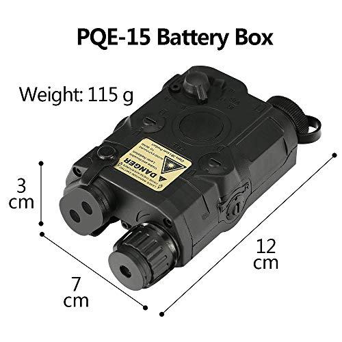 ACTIONUNION Airsoft PEQ15 Style Battery Box Dummy Battery Case for AEG