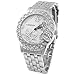 Outop Luxury Women's Classic Round Silver Tone Stainless Steel Butterfly Quartz Wrist Watches