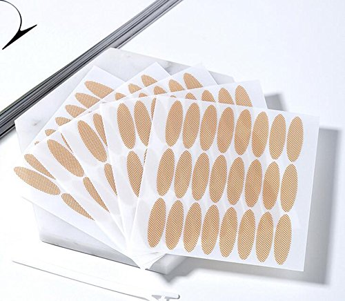 240 Pairs Wide Nature Skin Color Lace Mesh Waterproof Sweatproof Makeup Eyelid Stickers Invisible Self-adhesive Non-trace Eyelid Tape Big Eye Decoration Non Reflective Eyelid Sticker - Thumbnail 2