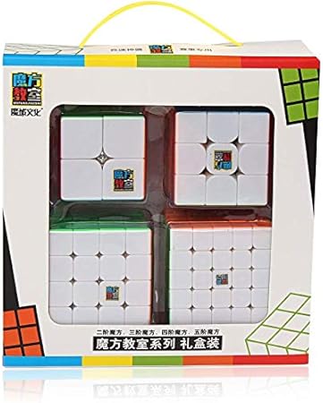 Kit Cubo Mágico Moyu Mofangjiaoshi Mf2s+ Mf3rs+ Mf4s+ Mf5s
