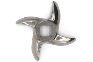 VTURBOWAY #12 Meat Grinder Blade Stainless Steel Knife Cutter Replacement for Grinders, Please check the size, Unconditional refund if there is any problem