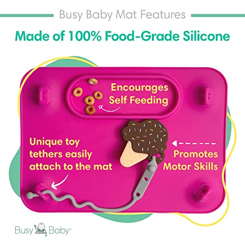 BUSY BABY Silicone PlacematAs Seen On Shark TankBuiltin Suction Cups