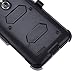 ZTE Grand X Max 2 Case,ZTE Imperial MAX Case,Kmall Heavy Duty Dual Layer Full-Body Holster Shockproof Protective Cover Shell Bumper Durable Belt Swivel Clip Kickstand For ZTE Kirk / Max Dual Pro Black