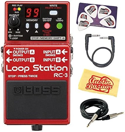 Amazon Com Boss Rc 3 Loop Station Bundle With Instrument Cable Patch Cable Picks And Austin Bazaar Polishing Cloth Musical Instruments Amazon Com Boss Rc 3 Loop Station Bundle With Instrument Cable Patch Cable Picks And Austin Bazaar Polishing Cloth Musical Instruments