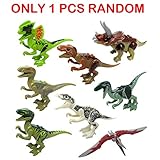 Halffle 8 PCS Dinosaur Building Blocks Kids Mini Creative Animal Shape Building Blocks Early Learning Toys Random Color