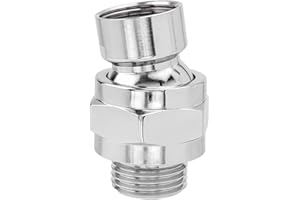 Bestgle Shower Connector G1/2 Top Shower Swivel Ball Joint Adapter Adjustable Copper Shower Head Holder Universal Shower Arm 