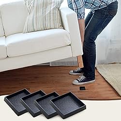 CasterMaster Non Slip Furniture Pads - 3x3 Black