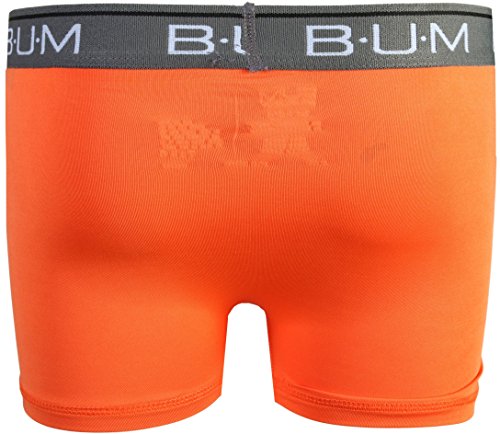 B.U.M. Equipment Boys\' Performance Active Compression Underwear Boxer Briefs (6 Pack) (Orange/Charcoal/Lime, Large/12-14)' - Thumbnail 4