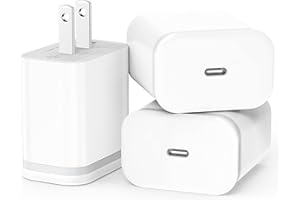LUOATIP iPhone 16 15 14 13 12 11 Charger Cube 3-Pack Plug Charging Block for 16 15 14 13 12 11 Pro Max XS X XR SE 8 7 6 6S Plus, iPad, AirPods Pro, 20W USB C Power Adapter Fast PD USBC Wall Brick Type C Box