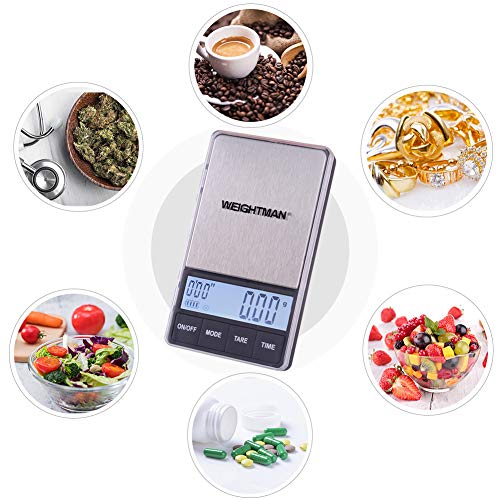 These scales typically feature a small, compact design and are often battery-operated for portability. They commonly come with a built-in timer, which allows for accurate measurement of brewing time.