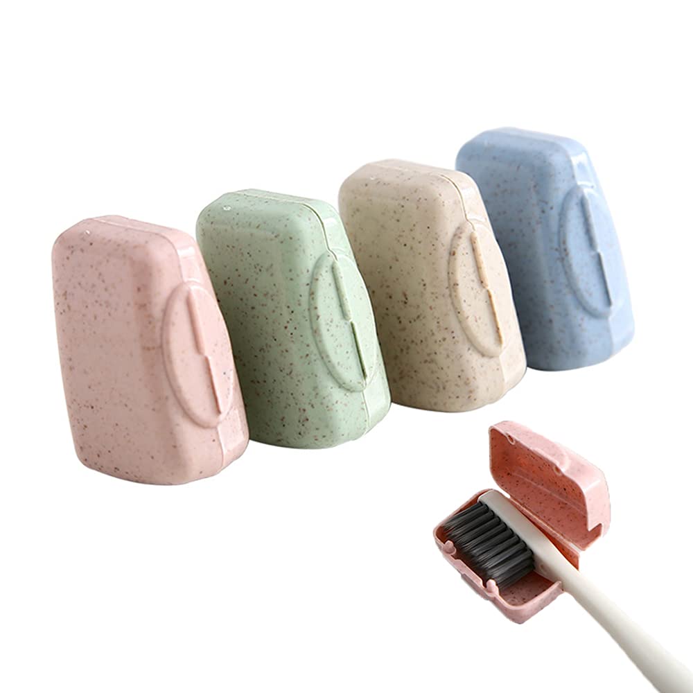 Portable Toothbrush Head Case, 16 Pieces Travel Toothbrush Head Covers, Hygienic Toothbrush Head Covers, Silicone Toothbrush Head Cover, for Home Outdoor Camping Hiking