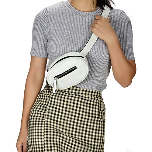 Waist Bags with Adjustable Strap Fanny Packs for Women PU Leather Belt Bag Fanny Pack Crossbody Bag