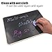Chalkboard, Wooden Chalkboard Sign with Support Easel, Chalk Board Pen and Cleaning Cloth - Size 10