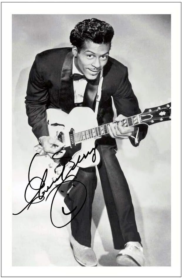 Photographs - DW Chuck Berry Autograph Signed 6x4 Photo
