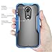Moto X Case, SUPCASE [Unicorn Beetle Series] for All New Motorola Moto X (2nd Gen.) Phone 2014 Release, Premium Hybrid Bumper Case (Frost Clear/Blue) - Not Fit Moto X Phone (1st Gen.) 2013 Release