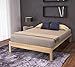 KD Frames Nomad Platform Bed - Twin Bed Frame - Unfinished Wood Bed Frame - Minimalist Swedish Design - Natural Wood Bed - Easy Assembly, No Box Spring Needed - Solid Wood Twin Platform Bed