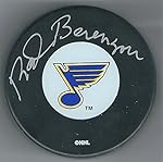 Autographed Red Berenson St. Louis Blues Hockey Puck
