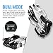 SGILE Rc Cars Toy, Wall Climbing Remote Control Car - Dual Mode 360° Rotating LED Head Stunt Car, Birthday Present Gift for Kids, Black