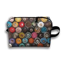 SHOUNABAG Paint Can Spray Travel Cosmetic Bags Small Makeup Clutch Pouch Cosmetic And Toiletries Organizer Bag