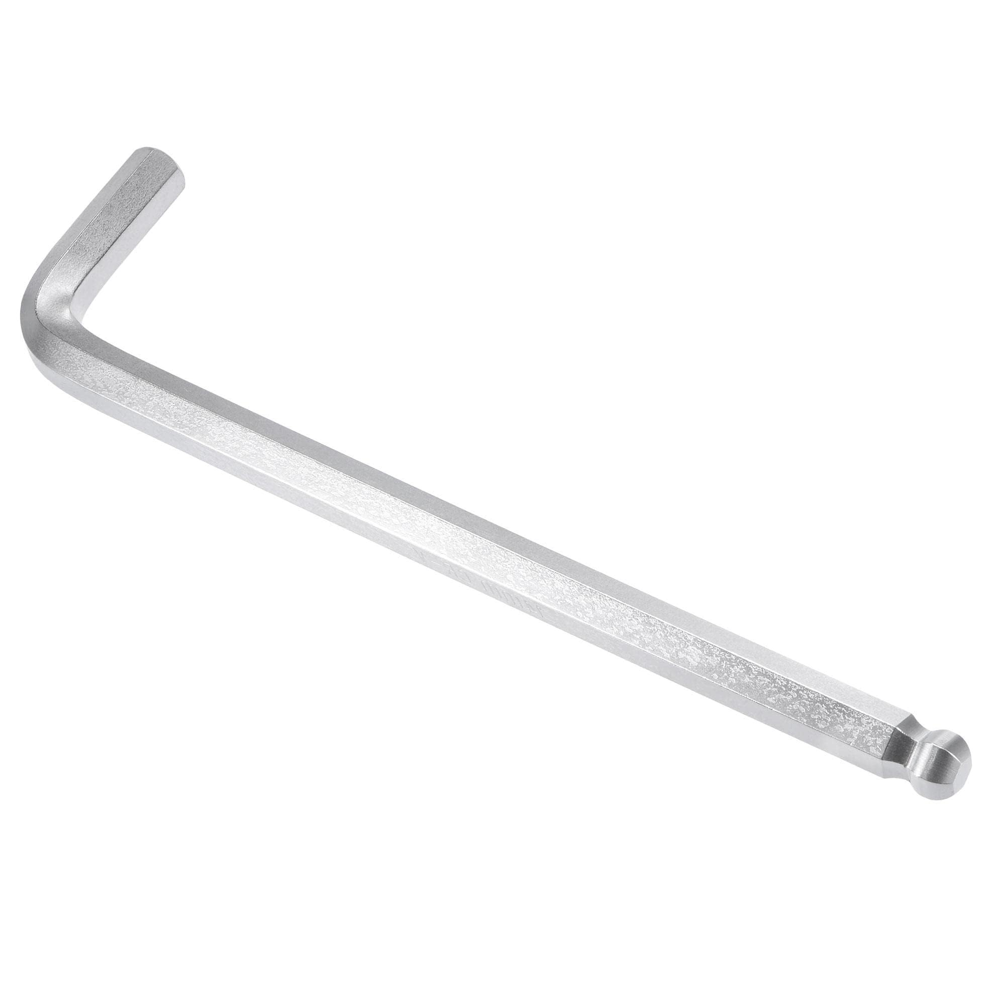 Unifizz 14mm Ball End Hex Key Wrench, L Shaped Long Arm Cr-V Allen Wrench Repairing Tool
