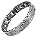 Willis Judd Mens Titanium Magnetic Therapy Bracelet Gunmetal Color With Size Adjusting Tool