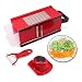 Nardo Visgo® Mandoline Slicer with 4 Stainless Steel Blades - Multi-functional Vegetable Peeler Slicer Grater & Julienne Slicer, Time Saving Fun Creating Kitchen Gadget for Home & Commercial Cooking