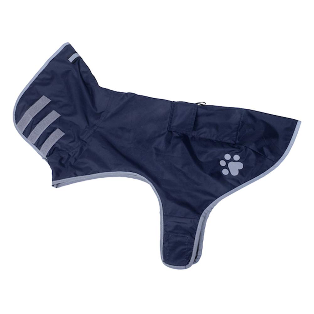 Petface Showerproof Fold Away Dog Rain Jacket, Navy Blue, 40cm — image 1