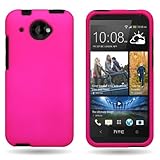 HTC Desire 601 Case, CoverON® [Snap Fit Series] Hard Rubberized Slim Protective Phone Cover Case for HTC Desire 601 - Hot Pink