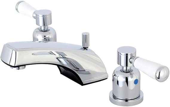 Kingston Brass KB8921DPL Grifo de lavabo extendido de 8" con ventana