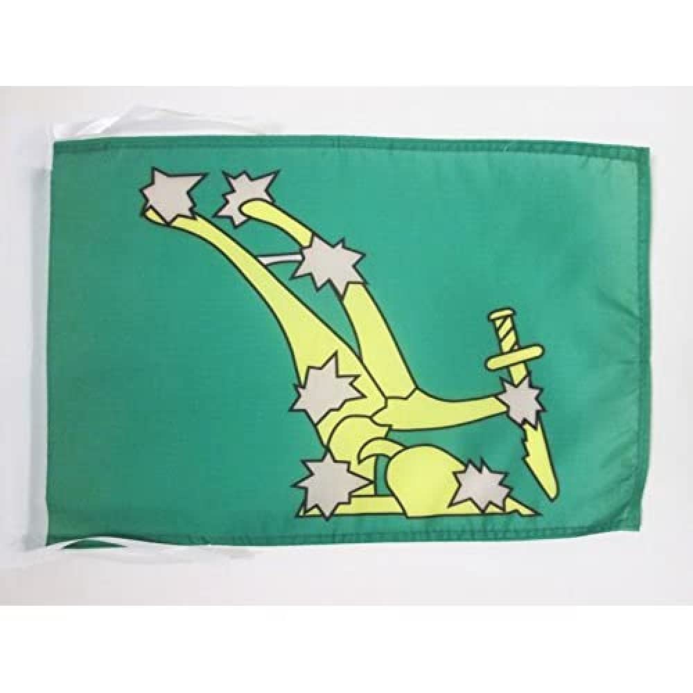AZ FLAG - Starry Plough of Ireland Flag - 18'' x 12'' - 100% Polyester Irish Citizen Army Small Banner with Two Cords - Fade Resistant - Vivid Colors - 18x12 in - 45x30 Cm