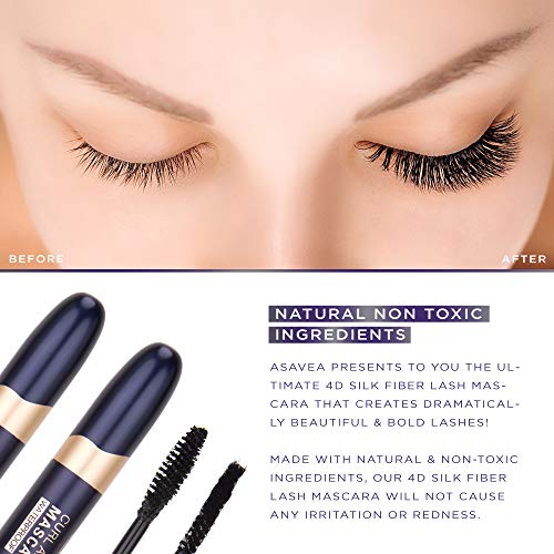2-in-1 4D Silk Fiber Lash Mascara & Fiber Set, Advanced Waterproof Smudge-Proof Formula, Bolder Fuller Thicker Eyelashes, Long-Lasting Clump-free Hypoallergenic [Black] - Thumbnail 6