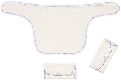 Amazon 抱っこ紐 よだれカバー ハンドメイド オーガニックコットン素材 抱っこ紐よだれカバー よだれパッドセット フラワーパープル 抱っこひも用よだれカバー ベビー マタニティ 通販