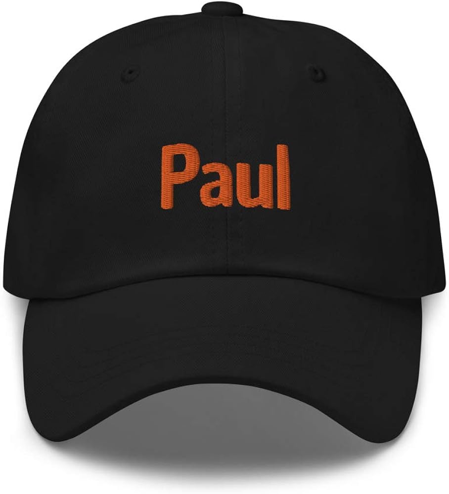 1P Paul Classic Dad Hat Embroidery Germany Name Hat Black Amazon.co.uk