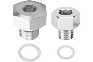 LARLANSZ LS Engine Swap Intake Plug Coolant Temp Oil Pressure Sensor Adapter M16 M12 x 1.5 to 1/8 NPT for All GM LS Series Engines LS1 LSX LS3 5.3L 6.0L 6.2L