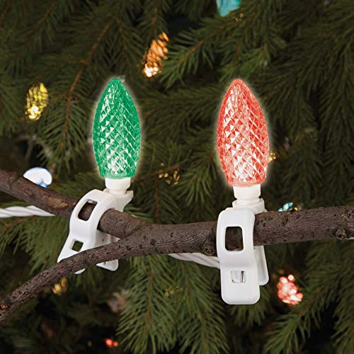 NOMA C9 LED Quick Clip Christmas Lights Builtin ClipOn String