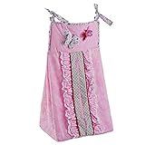 Just Born Antique Chic Diaper Stacker, Butterfly Pink