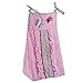 Just Born Antique Chic Diaper Stacker, Butterfly Pink