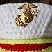 Lightbird USMC Marines Newborn Baby Photography Props,Crochet USMC Navy Sailor Boy Uniform Costume Photo Props Outfits
