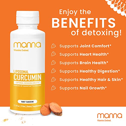 Manna Vitamins Evolved Liquid Liposomal Curcumin Turmeric Supplement