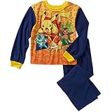 Pikachu Boys' Licensed Poly 2 Pc Pajama Sleepwear Set
