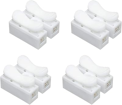 Ulable 30pcs White No Soldering Quick Cable Wire Connector 2 Channel