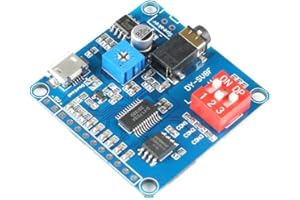 JESSINIE DY-SV8F Voice Playback Module MP3 Player Music Board One on One Trigger Serial Adapter Control Playback Module Micro USB UART I/O Voice Broadcast Function Amplifier Board