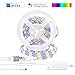 AEGOOL Smart RGBW LED Strip Lights Kit,16.4ft 300LEDs RGB+Warm White WiFi Wireless Phone Controlled Waterproof Rope Lighting Sync to Music, Compatible with iOS Android Alexa Echo Google Home IFTTT