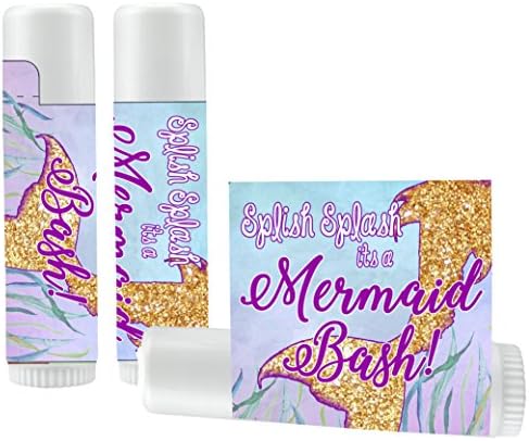 12 Mermaid Bash Lip Balms - Mermaid Party Favors - Mermaid Baby Shower - Mermaid Birthday Party - Mermaid Bridal Shower - Mermaid Favors