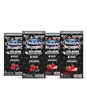 Pedialyte AdvancedCare Plus Electrolyte Powder Strawberry Freeze and Berry Frost with 33% More Electrolytes and Has PreActiv Prebiotics 0.6 Oz Powder Packs, 24 Count