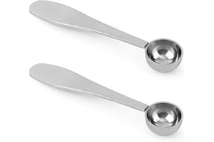2pcs Matcha Spoons, Stainless Steel 1 Gram Measuring Scoops Matcha Powder Measuring Tool, Easy to Clean & Dishwasher Safe