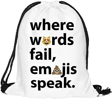 Men's Women's Print Shoulder Drawstring Bag Backpack String Bags School Rucksack Gym Handbag (animals,foods)15"x11"DB-10