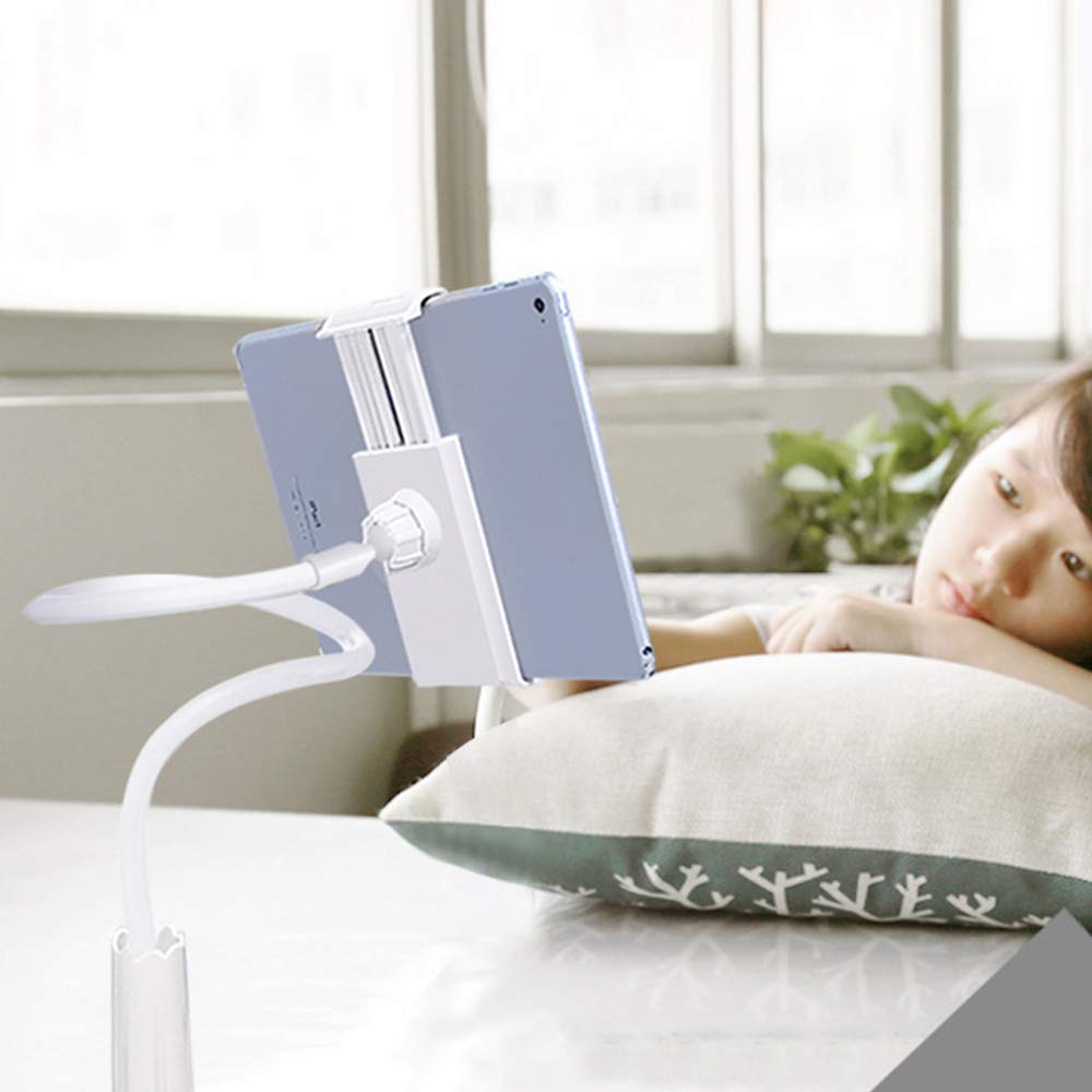 ZGJT Gooseneck Cell Phone Holder,Universal Phone tablet Holder, 360 Flexible lazy bracket,fit 4.3-7inches mini iPad iPhone Series/HUAWEI/Samsung Galaxy Tablets and more.