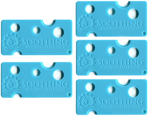 Soothing Wellness Essentials 5 PACK Essential Oils Opener Key Tool Set (CARIBBEAN BLUE) - The Perfect Opener and Remover Accessory for Roller Balls and Caps on Most Bottles